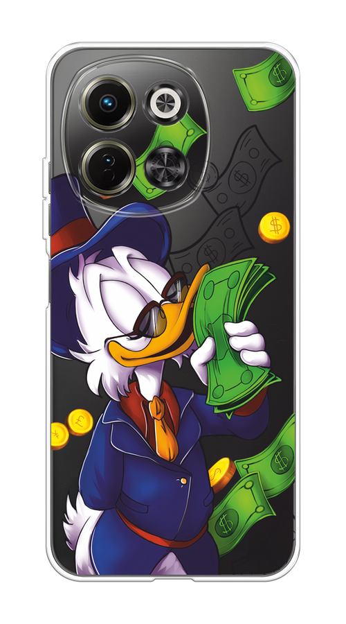 

Чехол на Tecno Spark 30 5G Scrooge McDuck with Money, Синий;зеленый;белый, 309750-1