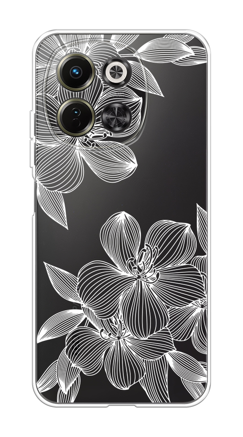 

Чехол на Tecno Spark 30 5G Крокус, Белый;прозрачный, 309750-1