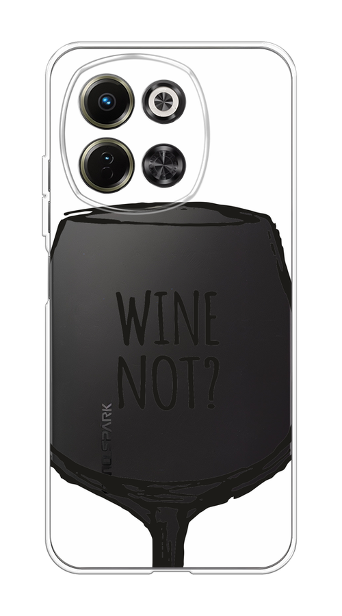 

Чехол на Tecno Spark 30 5G Wine not white, Белый, 309750-1