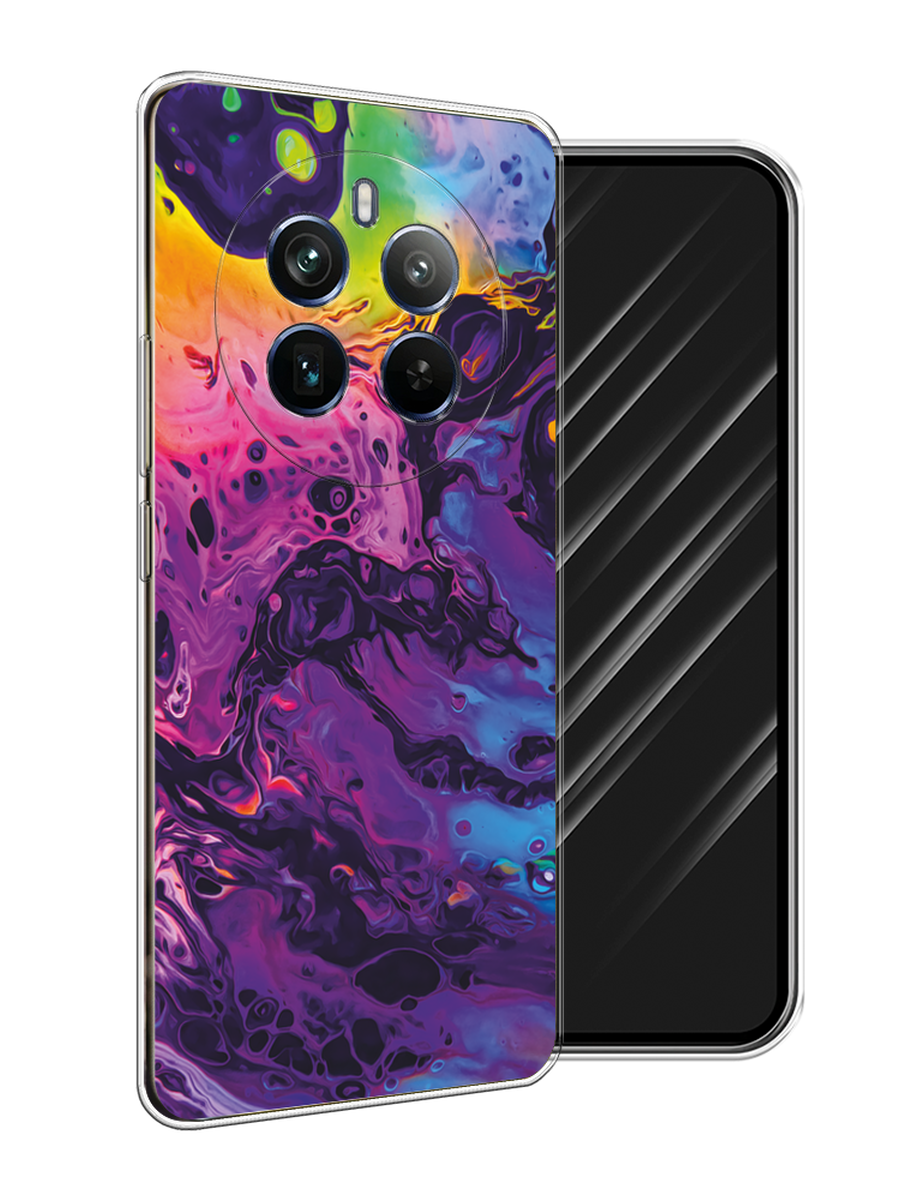 

Чехол Awog на Realme 12+ "ACID fluid", Бордовый, 2516350-1