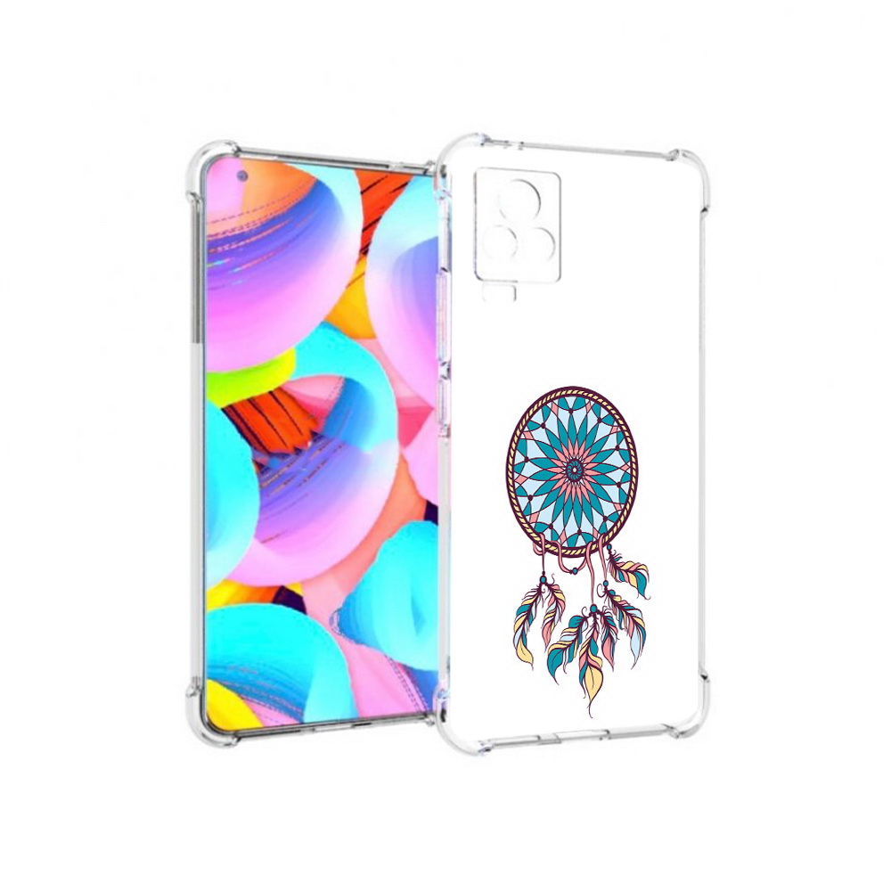 

Чехол MyPads Tocco для Vivo IQOO 7 ловец снов синий, Прозрачный, Tocco
