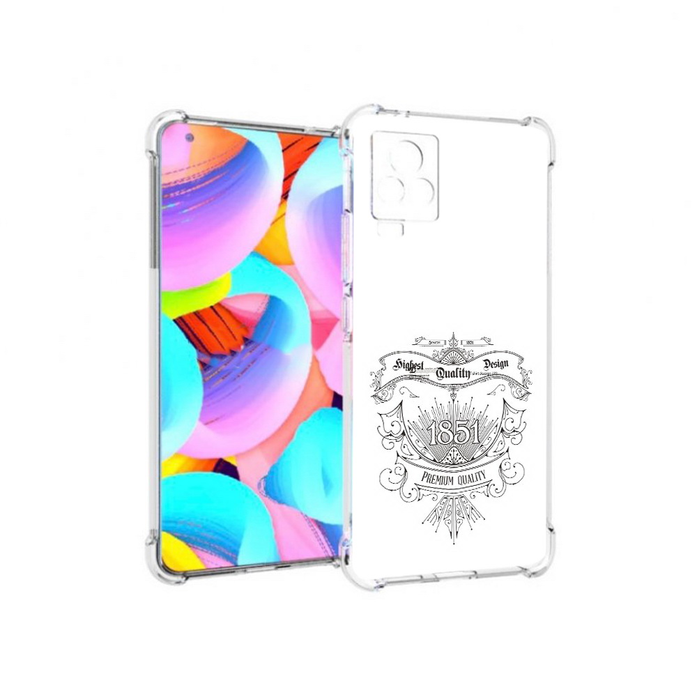 

Чехол MyPads Tocco для Vivo IQOO 7 логотип 1851 год, Прозрачный, Tocco