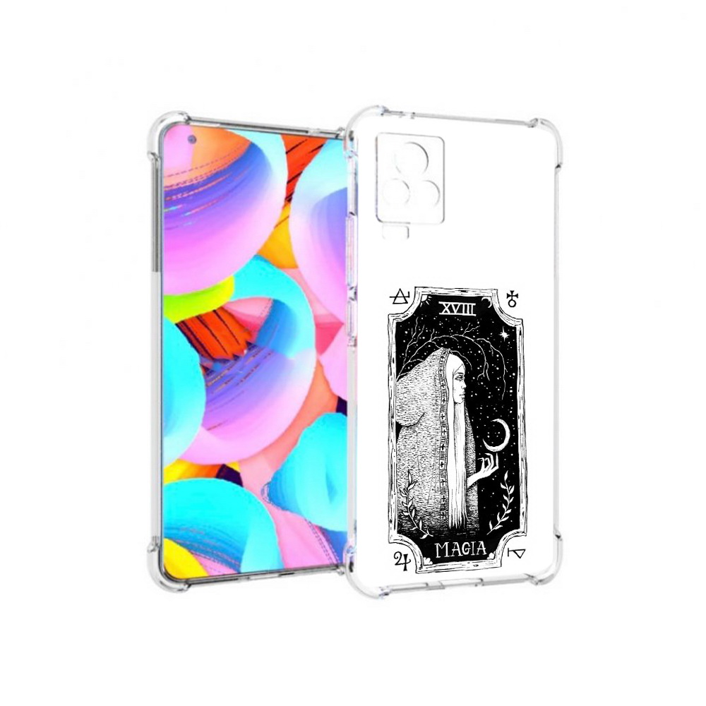 

Чехол MyPads Tocco для Vivo IQOO 7 лунная магия, Прозрачный, Tocco