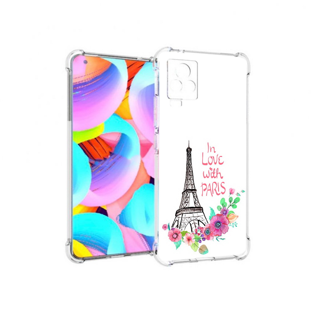 

Чехол MyPads Tocco для Vivo IQOO 7 любимый париж, Прозрачный, Tocco