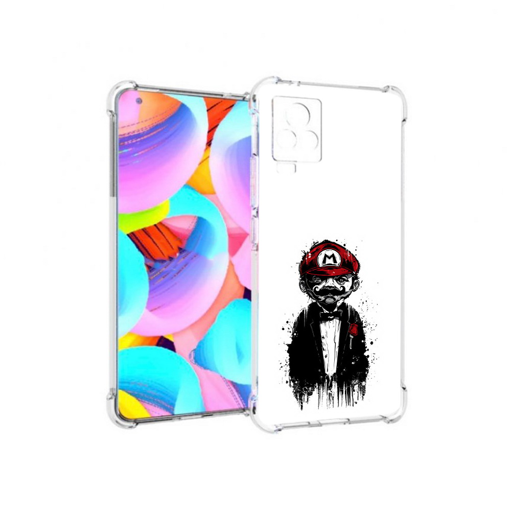 

Чехол MyPads Tocco для Vivo IQOO 7 марио, Прозрачный, Tocco