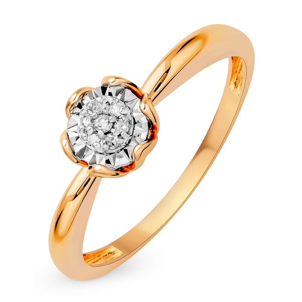 

Кольцо из золота р.  585Gold 101015107, бриллиант, 101015107