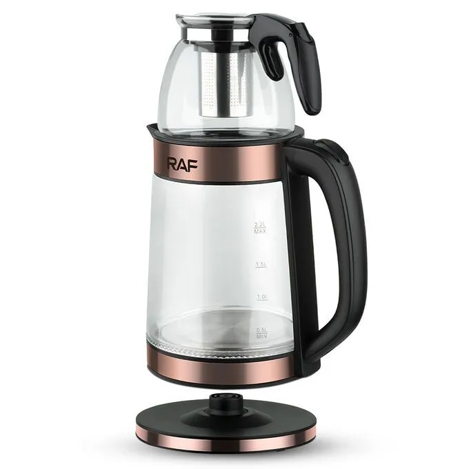 

Чайник электрический Raf R7827 2.2 л прозрачный, черный, R7827