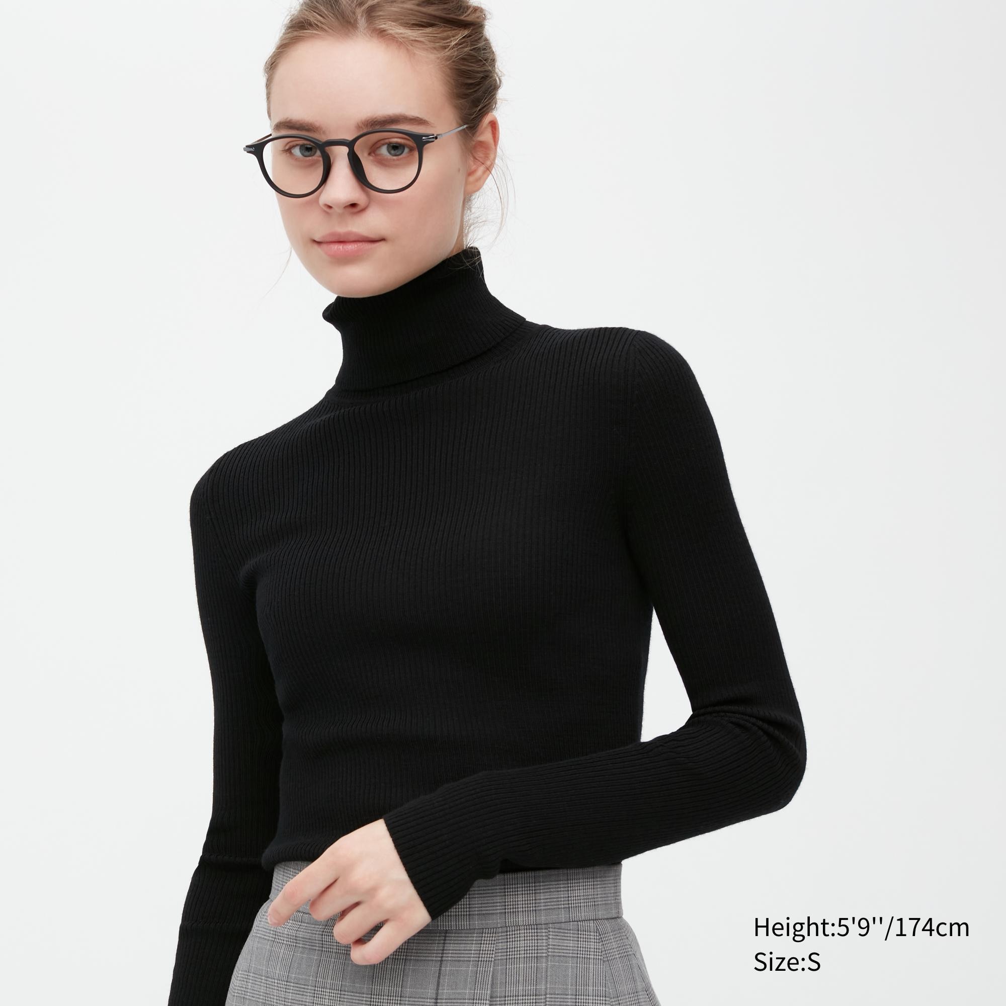 Водолазка женская UNIQLO 453458COL09 черная M (доставка из-за рубежа)