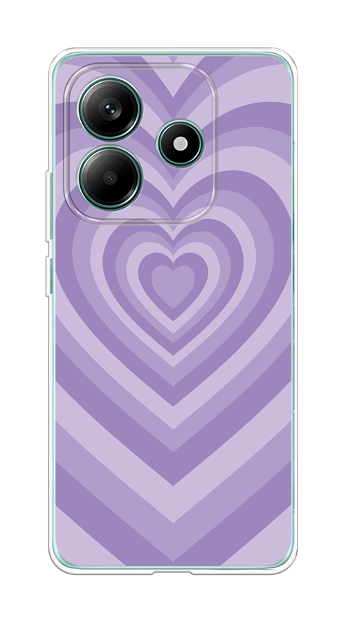 

Чехол на Xiaomi Redmi Note 14 5G Violet heart latte, Фиолетовый, 323850-1