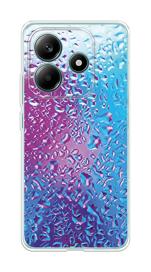 

Чехол на Xiaomi Redmi Note 14 5G Капли на стекле, Бирюзовый;розовый, 323850-1