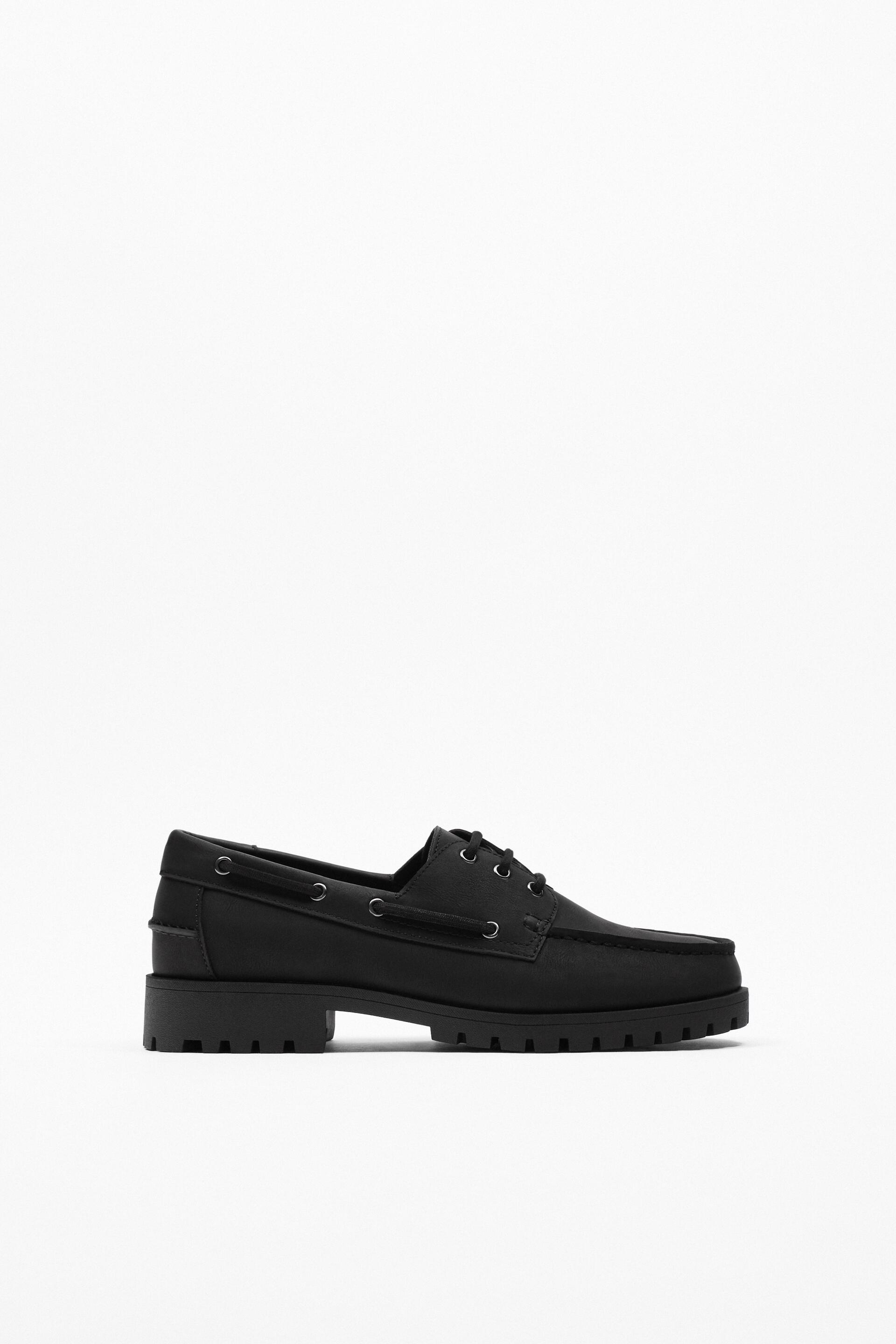 

Топсайдеры мужские ZARA 12506020 черные 43 RU (доставка из-за рубежа), 12506020