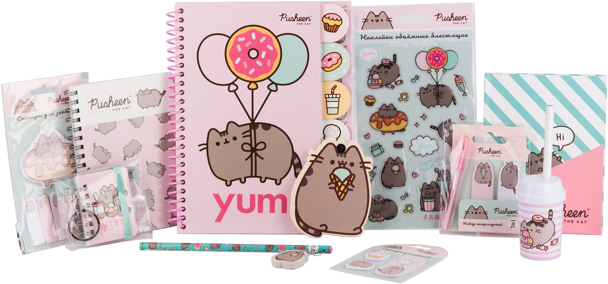 фото Набор канцелярский подарочный puha-ua1-set1 pusheen .