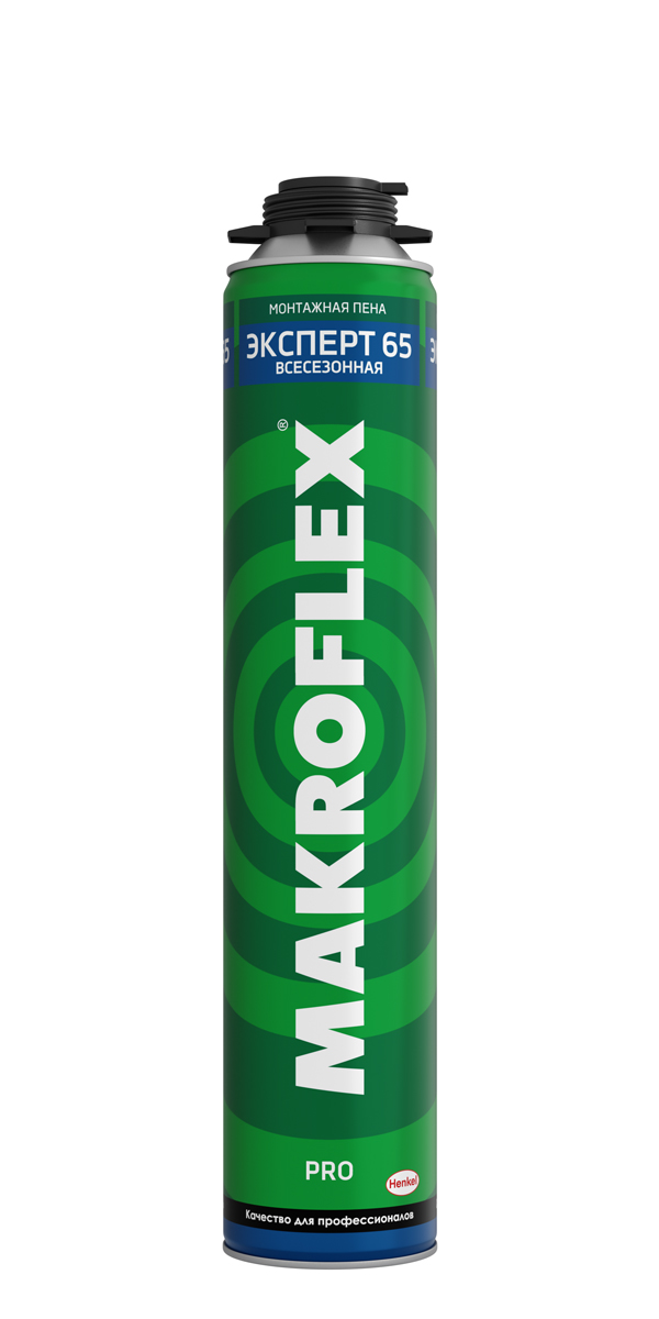 Пена монтажная Makroflex Эксперт 65 PRO, всесезонная, 850 мл