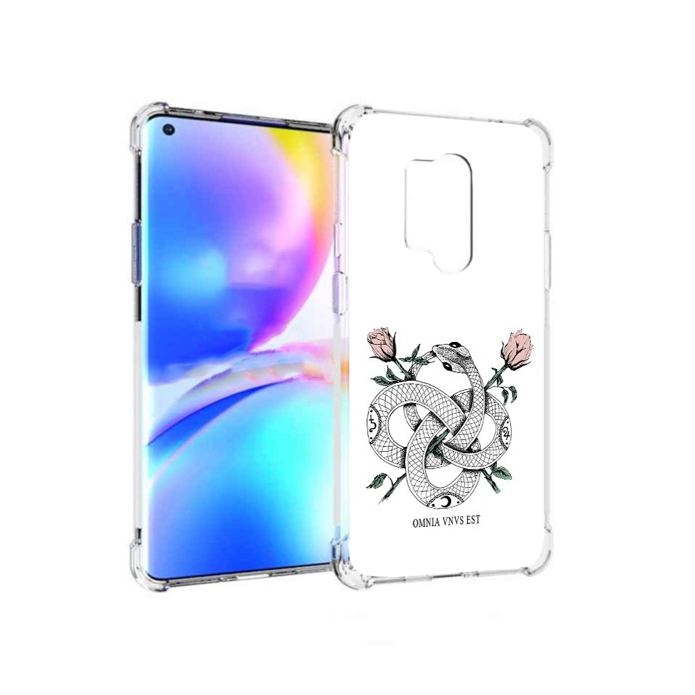 

Чехол MyPads Tocco для OnePlus 8 Pro нарисованная змея абстракция (PT148281.139.502), Прозрачный, Tocco