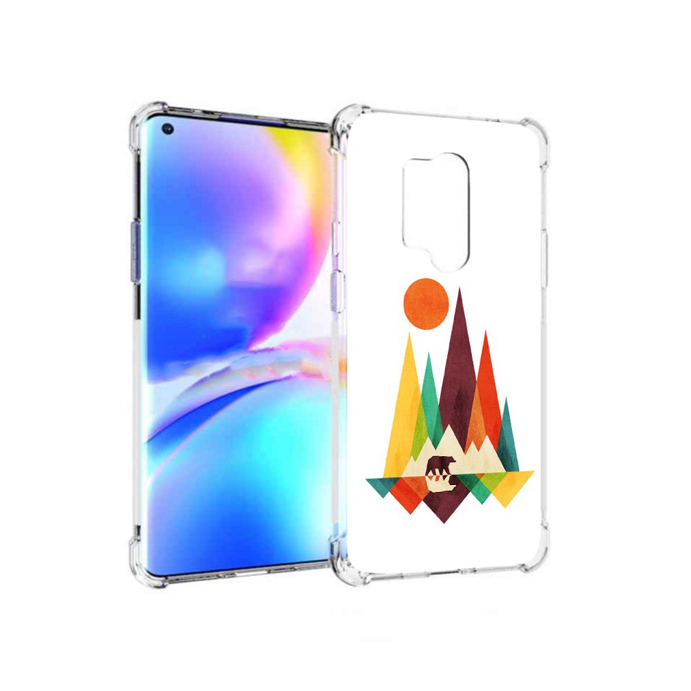 

Чехол MyPads Tocco для OnePlus 8 Pro нарисованные горы с медведем (PT148281.139.506), Прозрачный, Tocco
