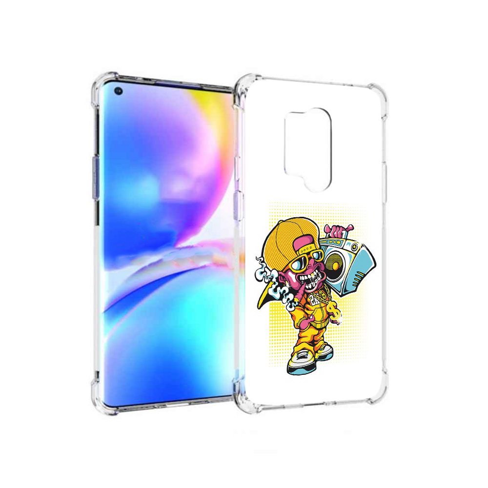 

Чехол MyPads Tocco для OnePlus 8 Pro нарисованный парень с колонкой (PT148281.139.511), Прозрачный, Tocco