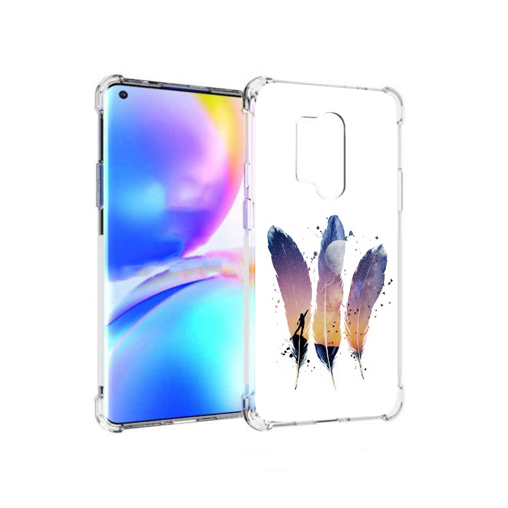 

Чехол MyPads Tocco для OnePlus 8 Pro небесные перья (PT148281.139.519), Прозрачный, Tocco