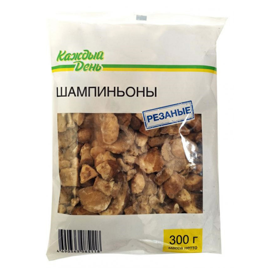 

Шампиньоны Каждый День резаные замороженные 300 г