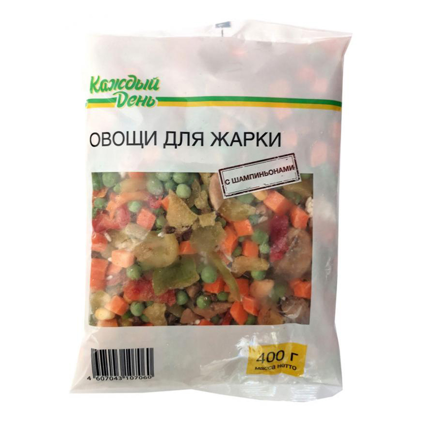

Овощи для жарки Каждый день с шампиньонами 400 г