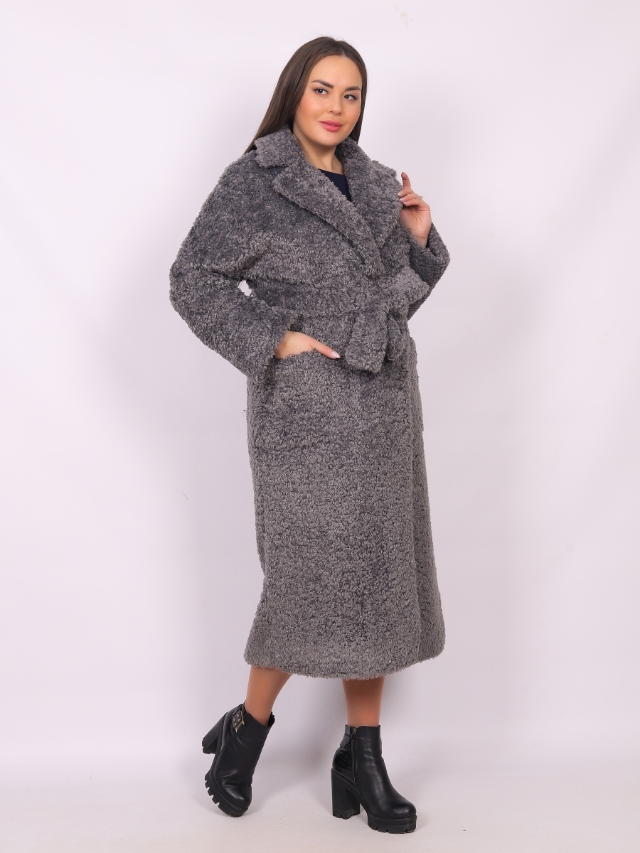 

Пальто женское Louren Wilton К-002-LW серое 52 RU, К-002-LW