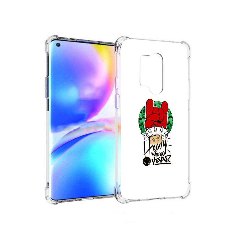 

Чехол MyPads Tocco для OnePlus 8 Pro Гангстер новый год (PT148281.139.53), Прозрачный, Tocco