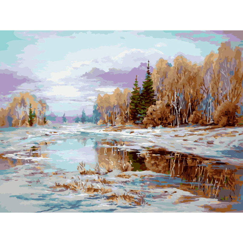 

Живопись по номерам Белоснежка Холст 30*40 "Весна" 901-AS, Весна