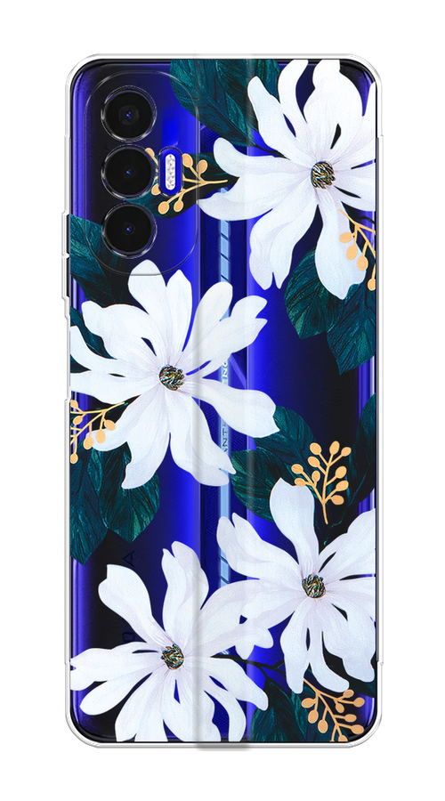 

Чехол на Tecno Pova 3 "Delilah Flower", Зеленый;белый, 301550-1