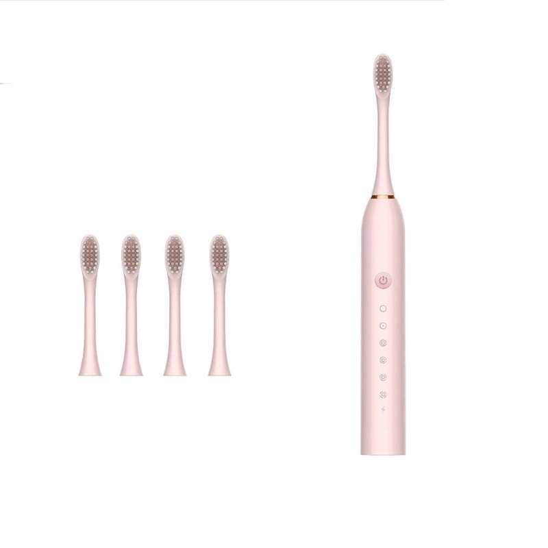 детская электрическая зубная щётка лонга вита кек 1 тёмно розовая Электрическая зубная щётка Sonic Toothbrush ipx7 x3 Pink