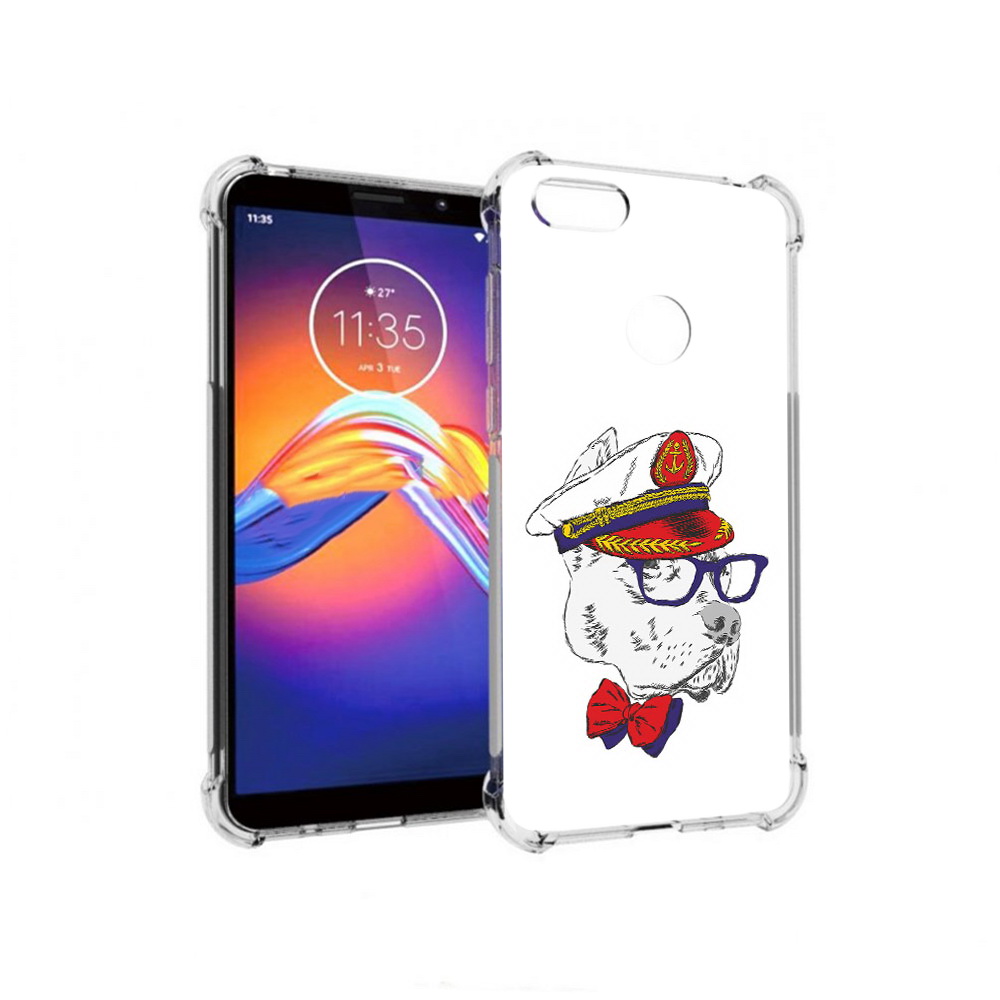 

Чехол MyPads Tocco для Motorola Moto E6 бульдог (PT227058.343.251), Прозрачный, Tocco