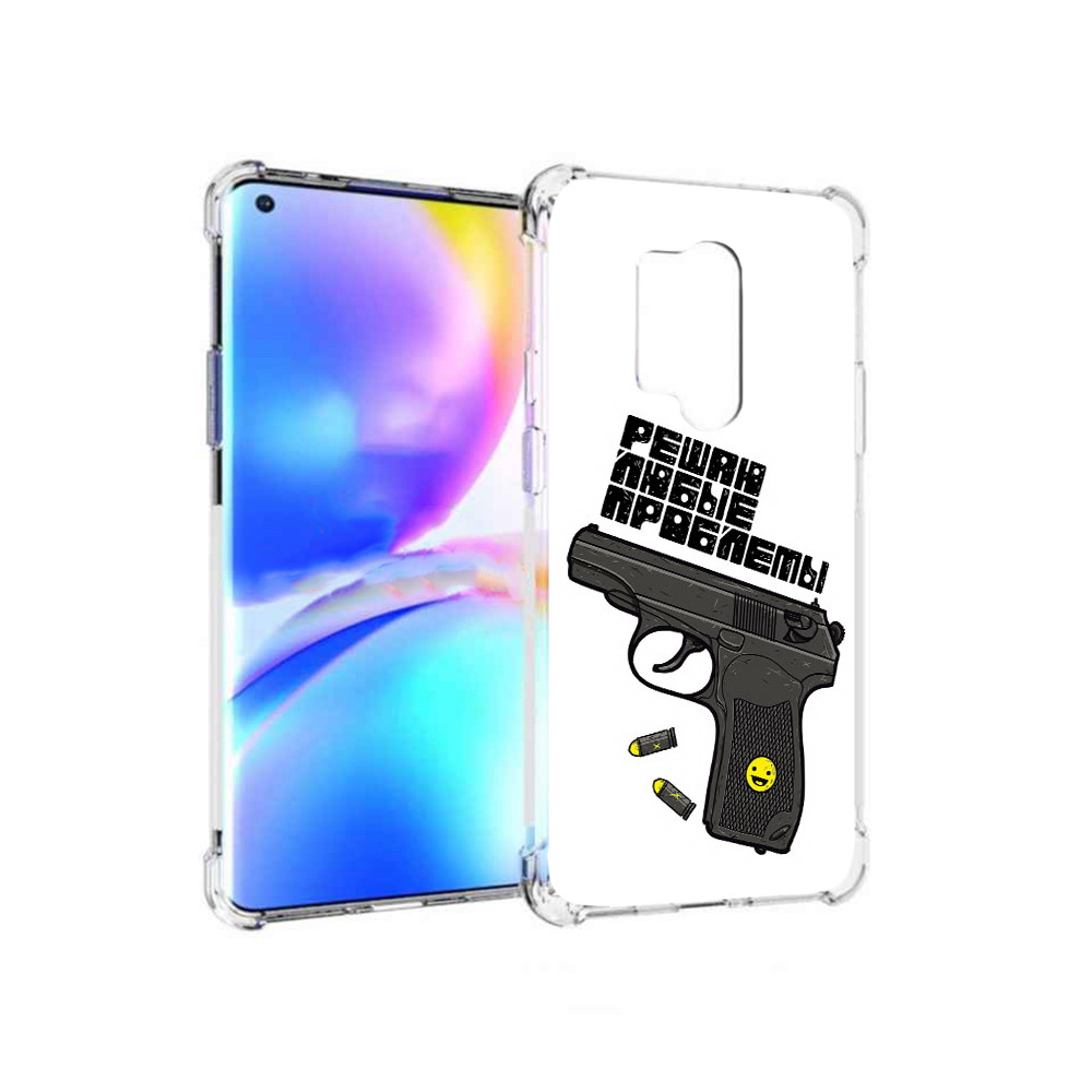 

Чехол MyPads Tocco для OnePlus 8 Pro пистолет против проблем (PT148281.139.542), Прозрачный, Tocco