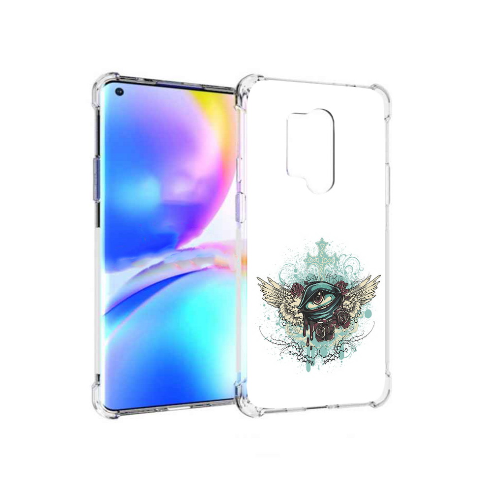 

Чехол MyPads Tocco для OnePlus 8 Pro плачущий глаз с крыльями (PT148281.139.544), Прозрачный, Tocco