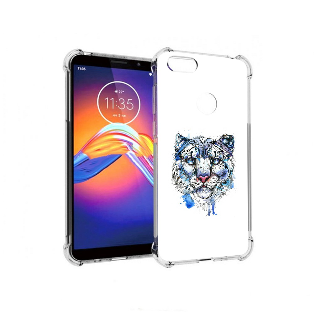

Чехол MyPads Tocco для Motorola Moto E6 водяной тигр (PT227058.343.263), Прозрачный, Tocco