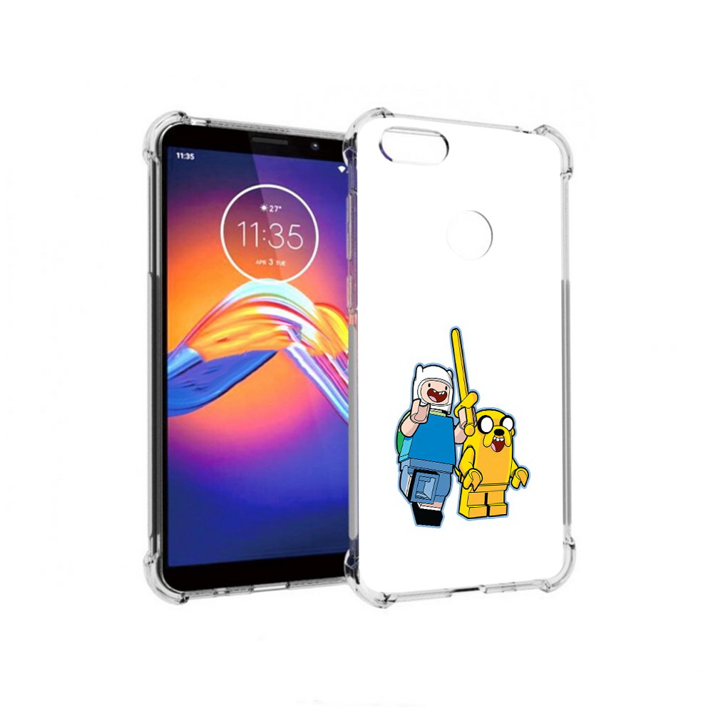 

Чехол MyPads Tocco для Motorola Moto E6 время приключений лего (PT227058.343.274), Прозрачный, Tocco