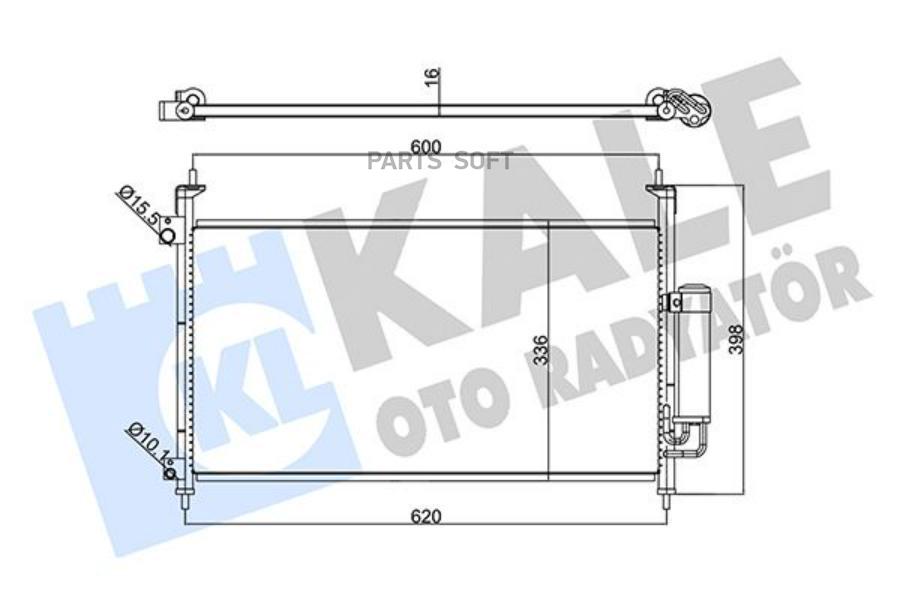 

Радиатор Кондиционера KALE OTO RADYATOR 342965