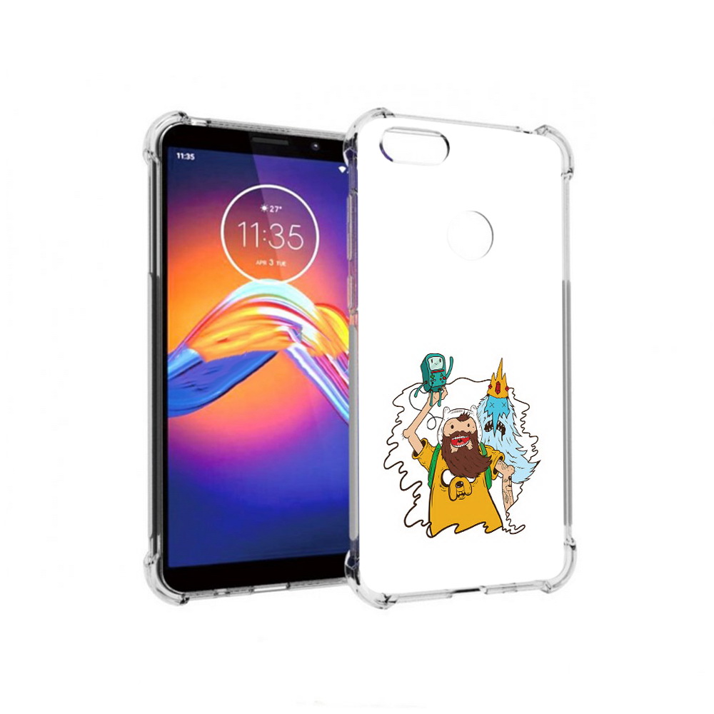 

Чехол MyPads Tocco для Motorola Moto E6 время приключений старый Финн (PT227058.343.279), Прозрачный, Tocco
