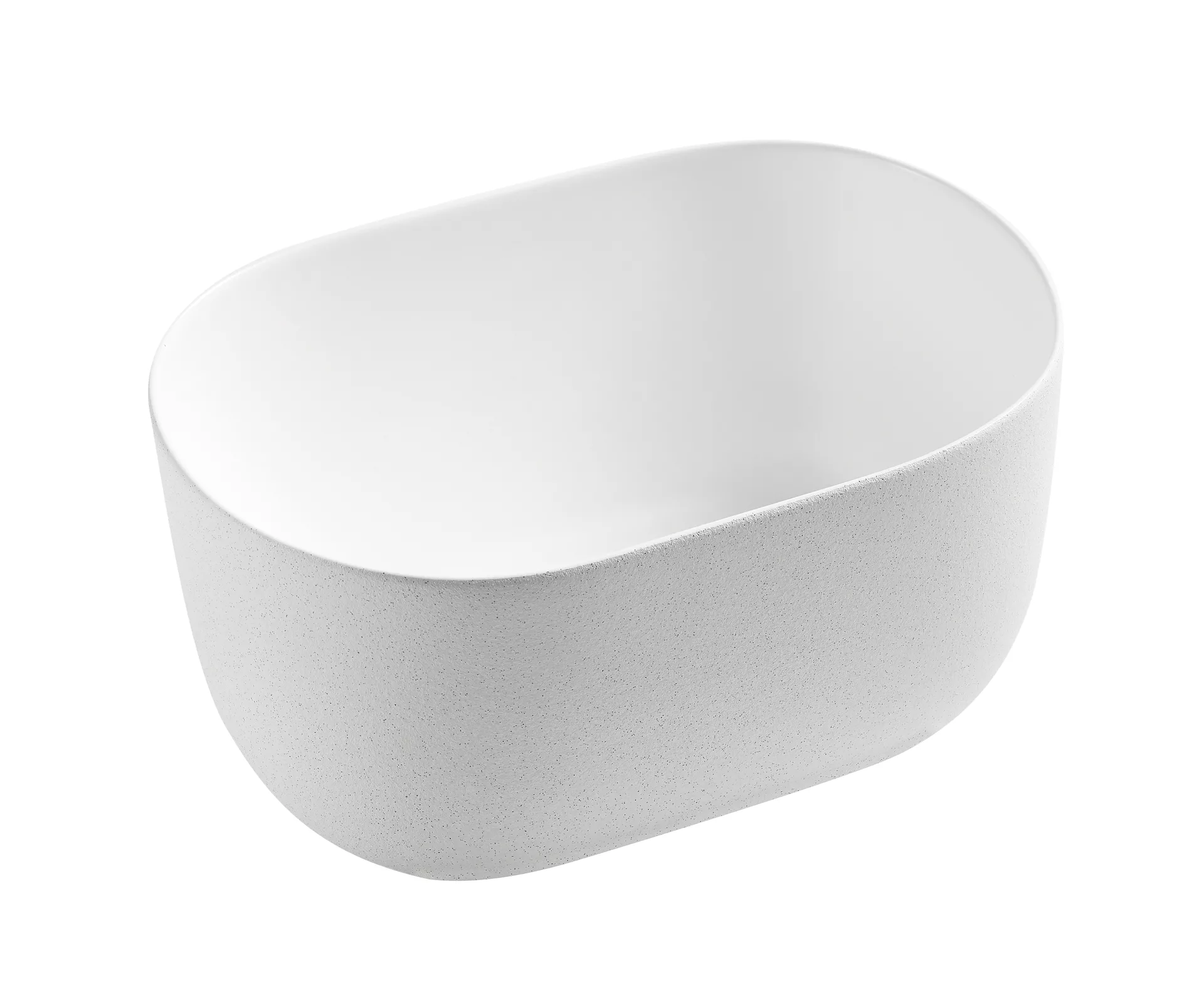 Накладная белая матовая раковина для ванной GiD N9302wg овальная керамическая