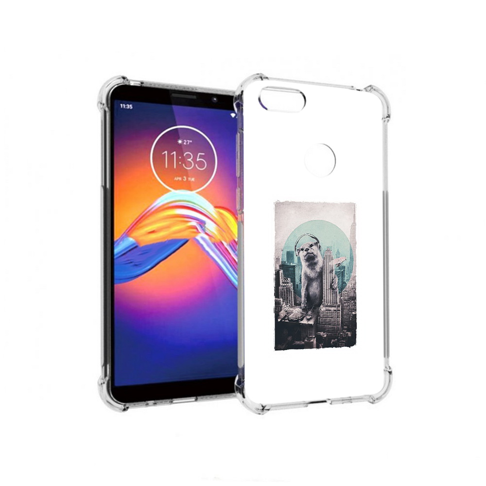 

Чехол MyPads Tocco для Motorola Moto E6 выдра в городе (PT227058.343.283), Прозрачный, Tocco