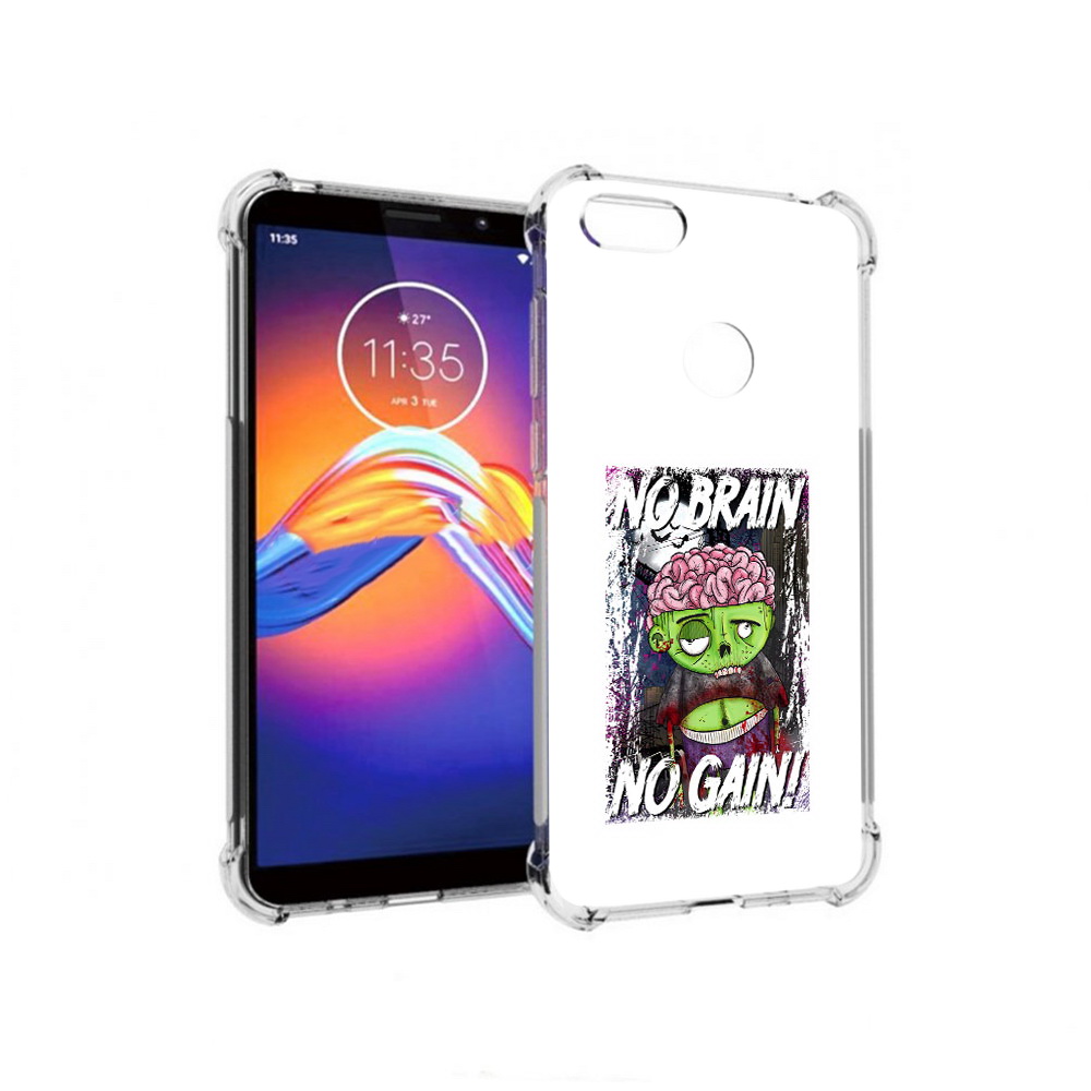 

Чехол MyPads Tocco для Motorola Moto E6 глупый зомби (PT227058.343.289), Прозрачный, Tocco