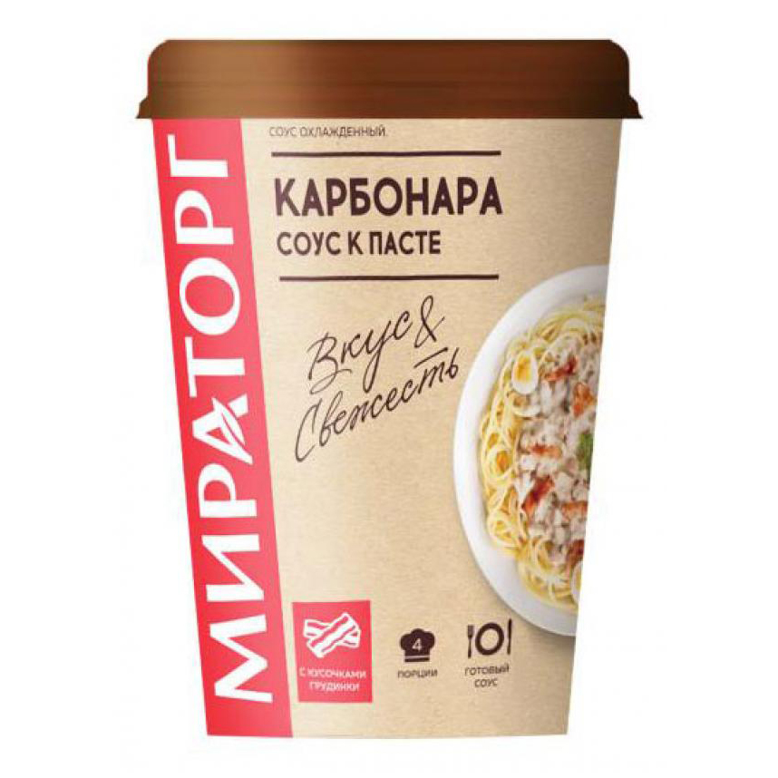 

Соус Мираторг к пасте Карбонара 360 г