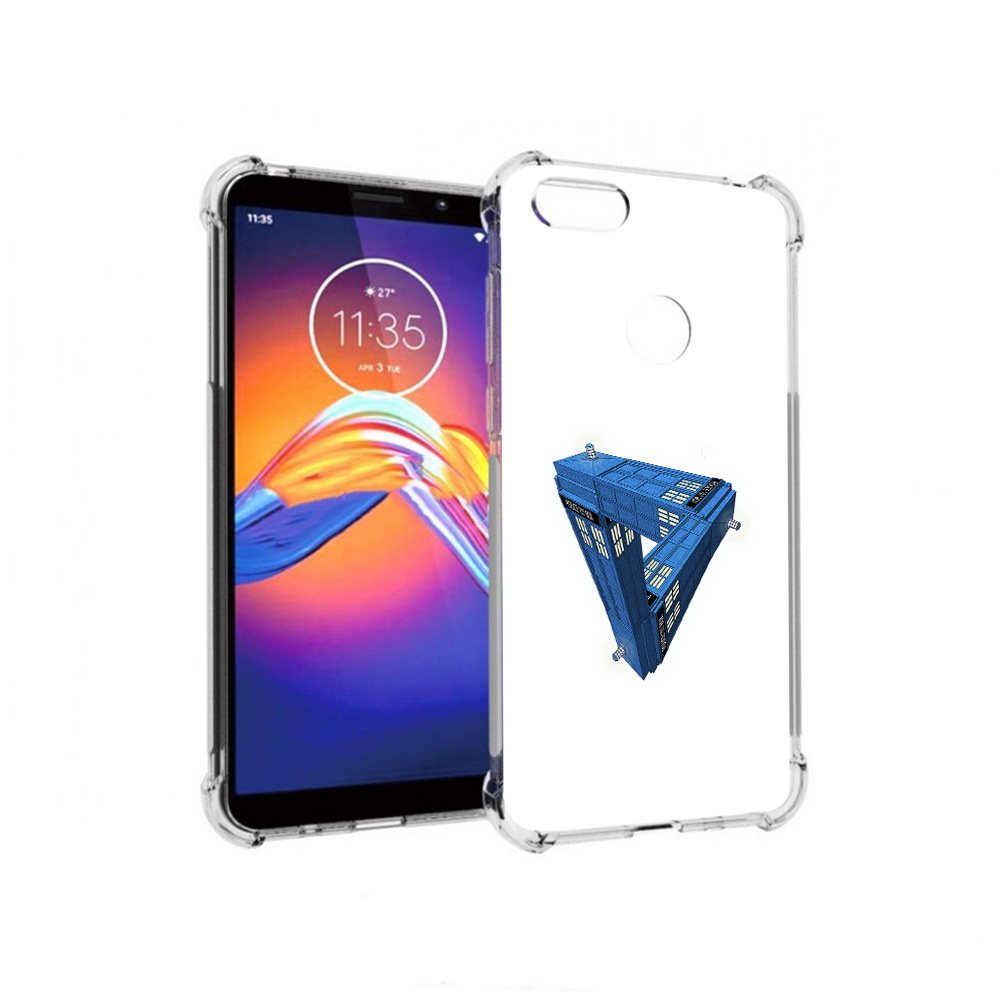 

Чехол MyPads Tocco для Motorola Moto E6 головолока абстракция (PT227058.343.291), Прозрачный, Tocco