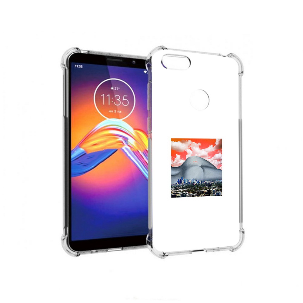 Чехол MyPads Tocco для Motorola Moto E6 город с девушкой на фоне (PT227058.343.297)