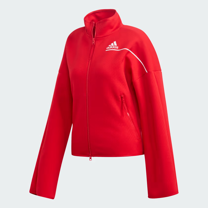 Олимпийка женская Adidas, на молнии, GM3287, Scarle, 2XS