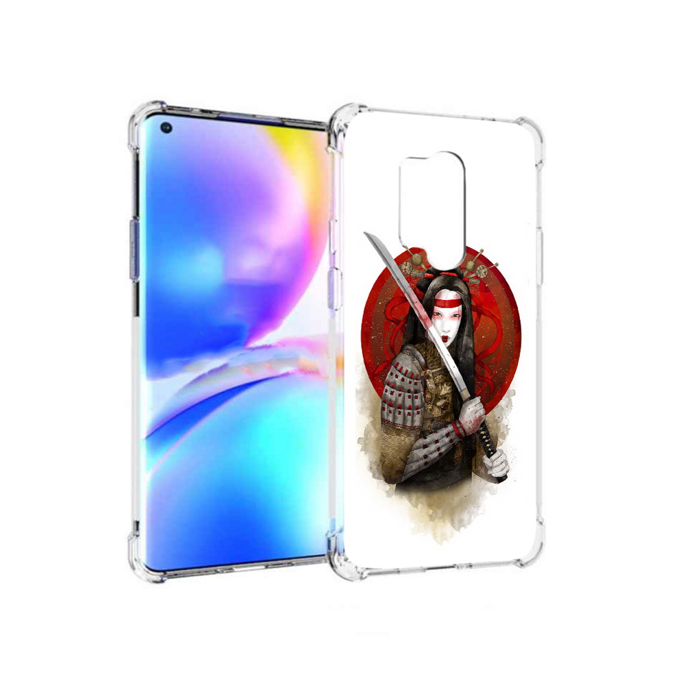 

Чехол MyPads Tocco для OnePlus 8 Pro рисованная девушка с катаной (PT148281.139.580), Прозрачный, Tocco