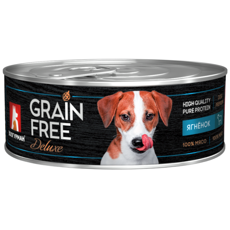 

Влажный корм для собак Зоогурман GRAIN FREE, с ягненком, 100 гр., GRAIN FREE