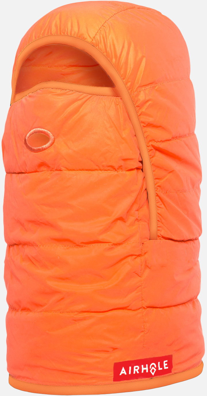 фото Шарф-капюшон airhole airhood insulated iridescent irriedescent orange