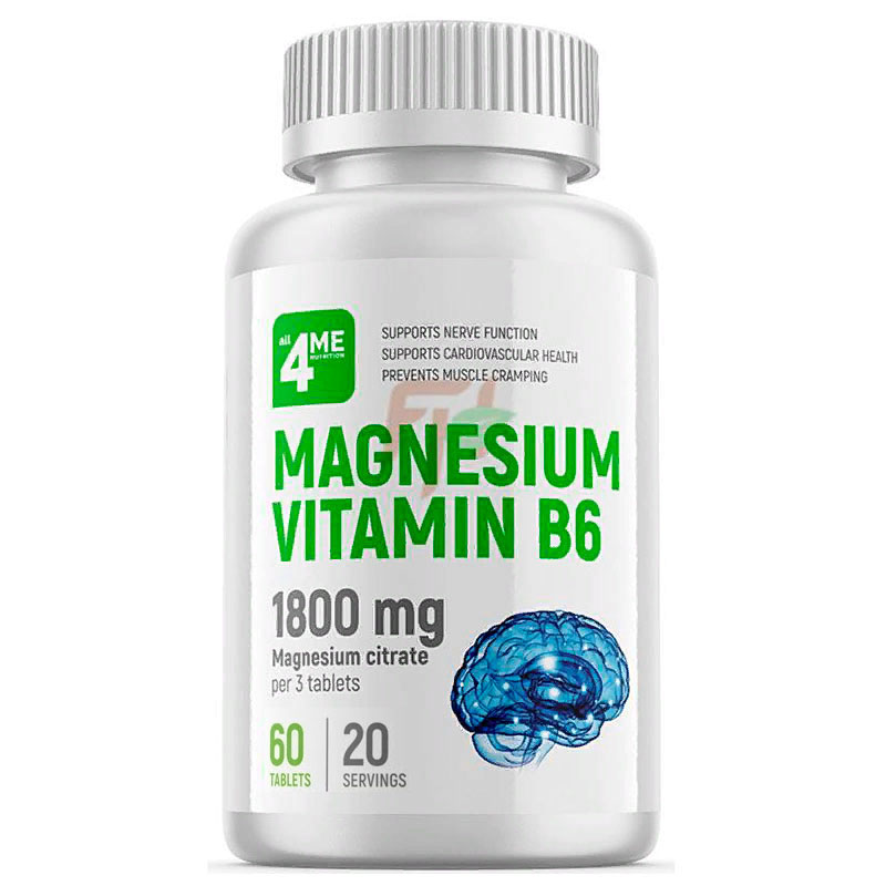 Магний B6 4Me Nutrition Magnesium Vitamin B6 таблетки 60 шт.