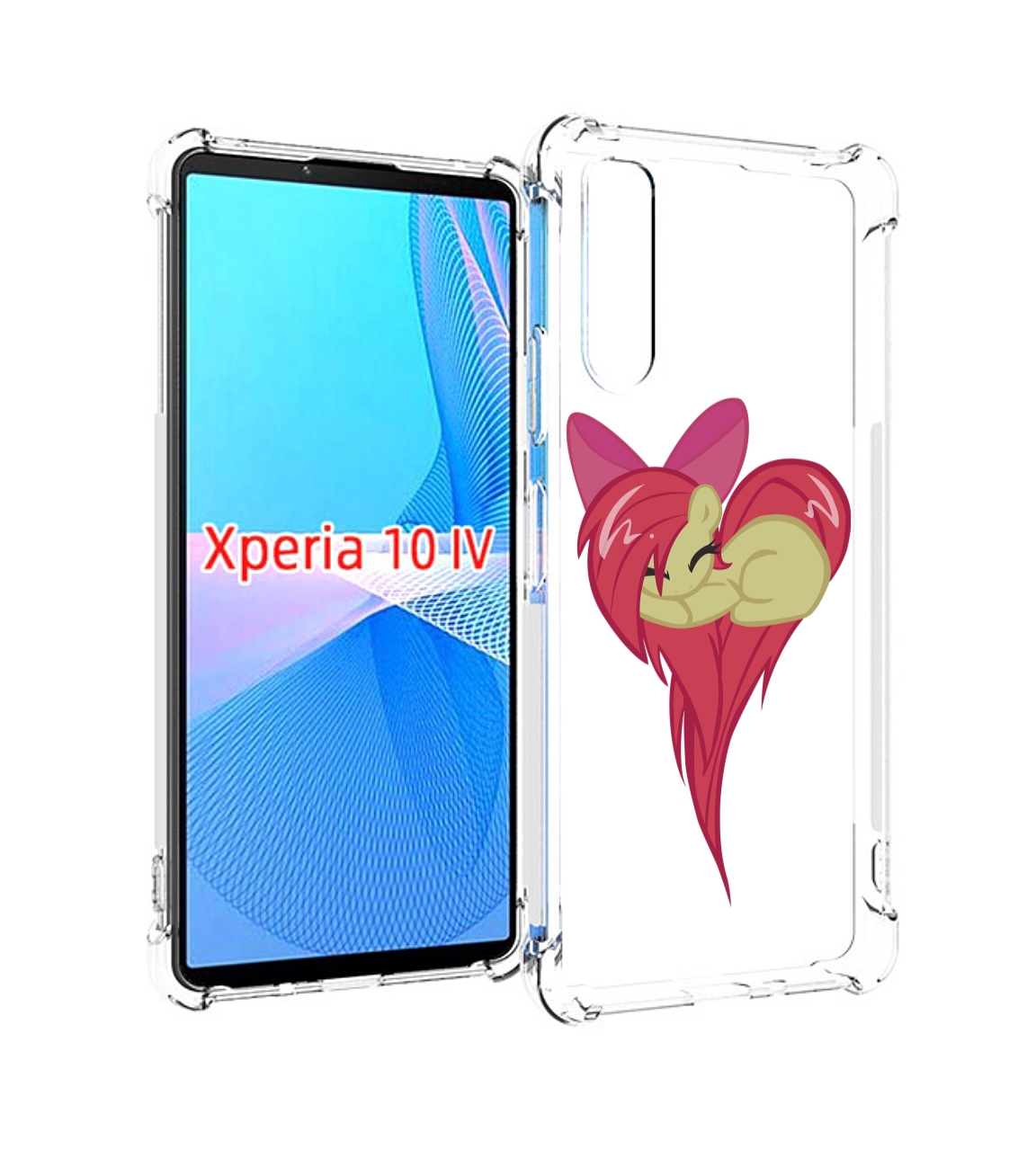

Чехол MyPads сердце-из-пони для Sony Xperia 10 IV (10-4), Прозрачный, Tocco