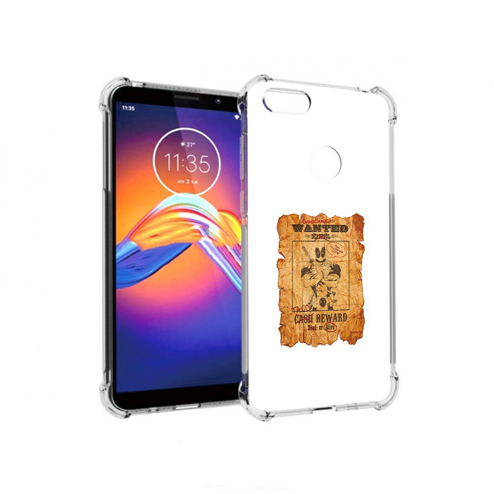 

Чехол MyPads Tocco для Motorola Moto E6 дедпул (PT227058.343.317), Прозрачный, Tocco