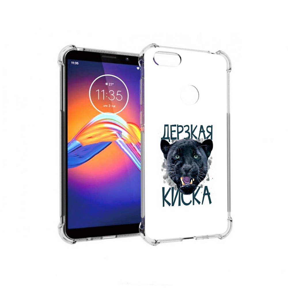 

Чехол MyPads Tocco для Motorola Moto E6 дерзкая киска (PT227058.343.319), Прозрачный, Tocco