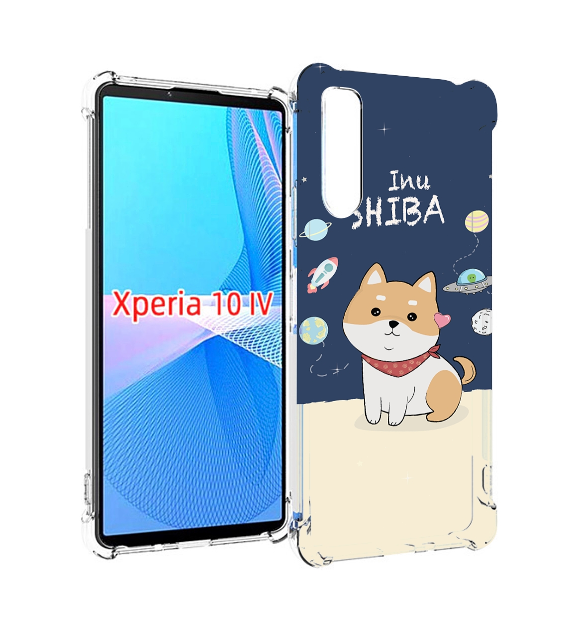 

Чехол MyPads сиба-шиба-ину для Sony Xperia 10 IV (10-4), Прозрачный, Tocco
